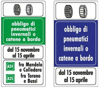 Prometni znakovi u Italiji